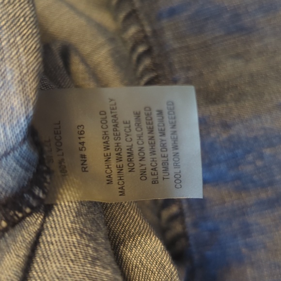 Tommy Hilfiger Sleeveless Chambray Dress Size 12 - Picture 8 of 8